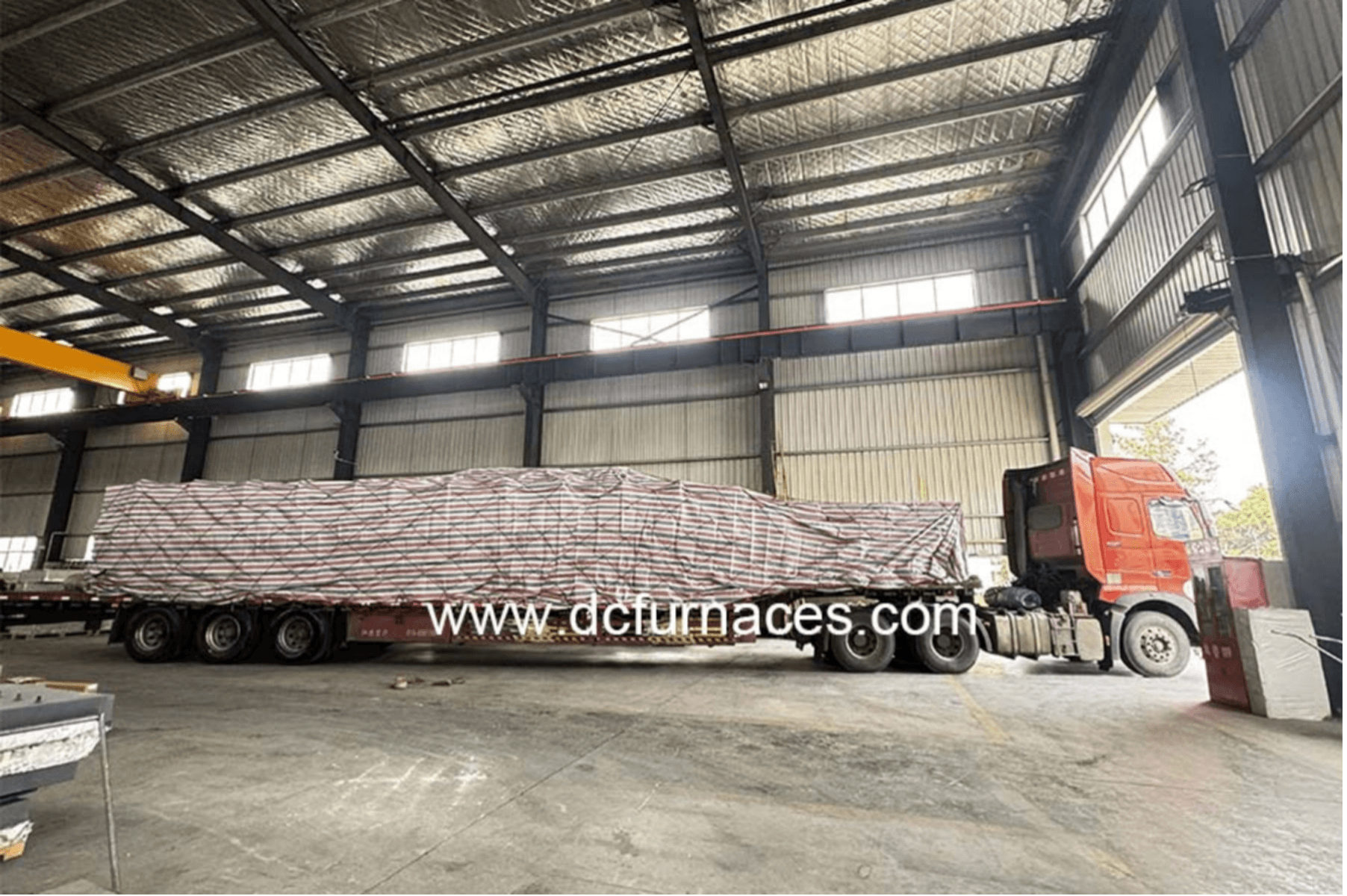 Lò ủ cầu hóa Sơn Đông đã được vận chuyển.